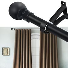 Gardinenstange 110-310cm Vorhangstange Ausziehbar Edelstahl 25mm Scheibenstange*