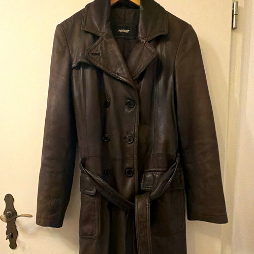 Rosner damen leder trenchcoat - rosner,