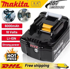 Makita 18V Akku 6000mAh | Ersatzakku Lithium-Ionen für BL1830 BL1840 BL1850 BL18