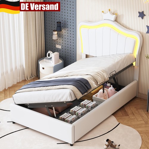 Polsterbett 90x200 mit - , led