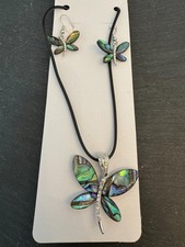 Abalone Libelle Schmuck Set
