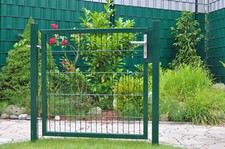 Tür oder Tor zum Doppelstabmattenzaun Zauntor Gartentor Gitterzaun Doppelsteg