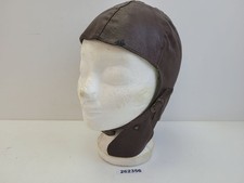 Fliegerhaube Leder Metall