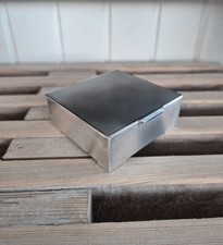 schöne alte A. Michelsen 830 Silber Tabatiere Deckeldose Schmuckschatulle 50's