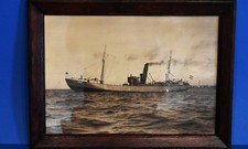 Papp Foto,Schiff URANUS P.G 417 Wesermünde 1935er Jahre 42cm x 29cm  Bremerhaven