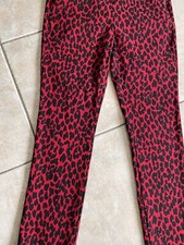 ❤️ Zara Hose Leopard Animal Rot Schwarz ,schmale Form Gr.S  ❤️