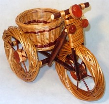 Pflanz-Korb Blumen-Korb Blumenständer Fahrrad Weide Gartenkorb WIKLER-Korbwaren