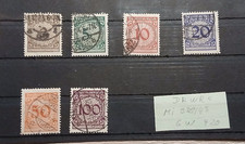 Briefmarken Deutsches Reich „Rosetten-Korbdeckel“ von 1923 gestempelt