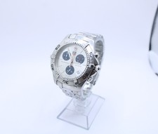 Tag Heuer Aquaracer Chronograph Uhr Silber CAF1111 41mm (Beschreibung lesen)