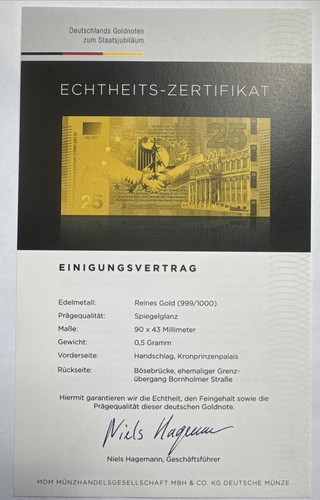 Reines gold note - reines,