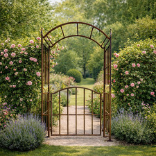 Torbogen Rosenbogen Edelrost