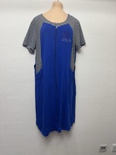 Fürstenberg Morgen Haus Bade Mantel, Baumwolle, Damen Mit Reißverschluss