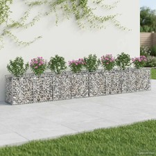 Gabionen-Hochbeet 2 pcs Silber