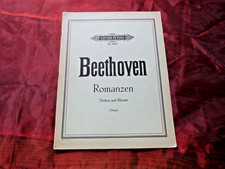 BEETHOVEN Romanzen Noten für Violine und Klavier Edition Peters Nr. 3393