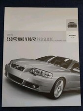 VOLVO S60 R V70 R Preisliste 12.2005