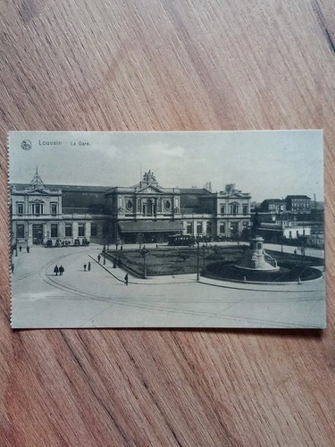 Postkarte louvain bahnhof - postkarte,, louvain,
