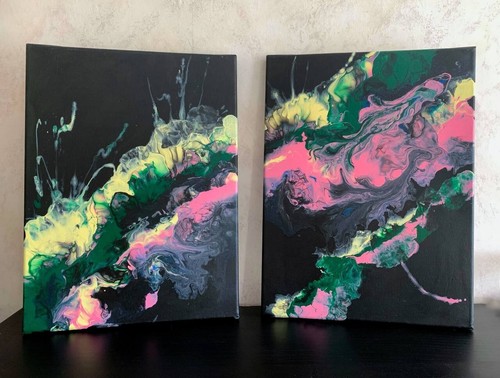 Acrylbilder handgemalt