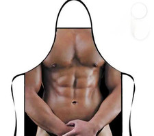 Lustige Sexy Schürze Nackte Muskeln Männer Party BBQ Koch Kochen Küche Latzschürzen 