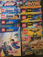 10 Lego Zeitschriften + Comics Avengers Batman Spiderman Super Heroes Rätselspaß