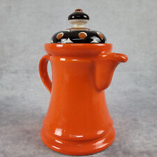 original SMF Schramberg orange Kaffeekanne Sambesi 1970 Porzellan Vintage Antik