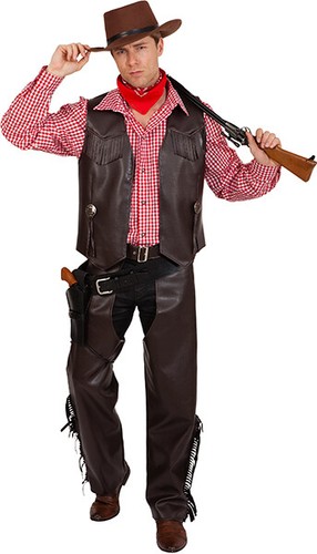 Cowboy weste braun - braun, kostüm