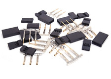 ✅ Servostecker kompatibel zu Graupner JR Futaba SH 3Pin vergoldet Crimp Set ✅