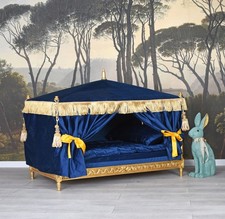 Hundebett Barock Blau