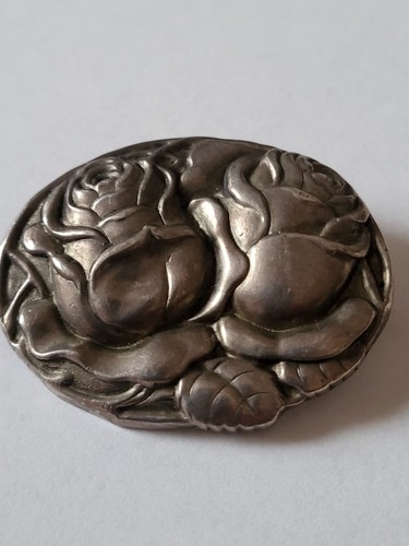 Antike 800er silber brosche - ,