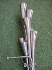 8 Fach Schalmei Signalhorn Fanfare MADE IN GDR auch für Fußball Fans ......