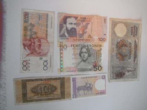 Alte geldscheine banknoten - alte,