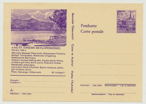 österreich 1971 ganzsache - Österreich, 1971-73