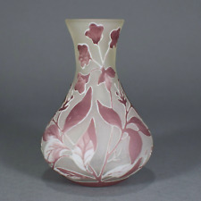 Überfangvase Glasvase Vase Glas Tischvase Jugendstil Art Nouveau 