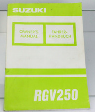 Suzuki RGV 250 RGV250 Betriebsanleitung Fahrerhandbuch P