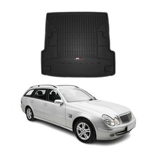 OMAC Gummi Kofferraumwanne für Mercedes E Klasse S211 2002-2009 TPE Schwarz