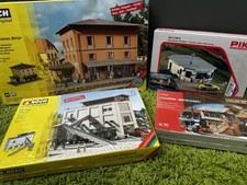 H0 Gebäude-Set NOCH Schotterwerk,Bahnhof Tannau,Faller Stellwerk,PIKO Dönerbude