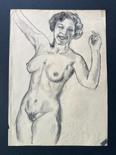 Akt - Frau - Tanz - Skizze -