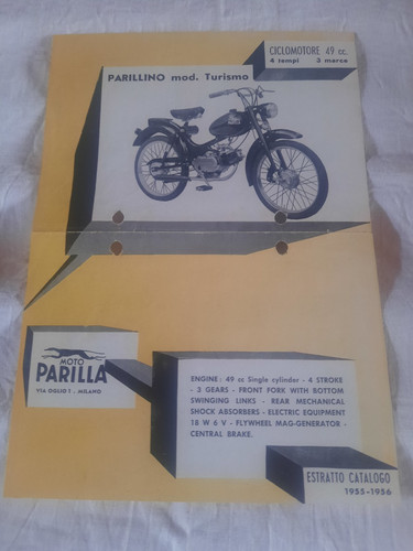 Werbung prospekt moto parilla - prospekt,