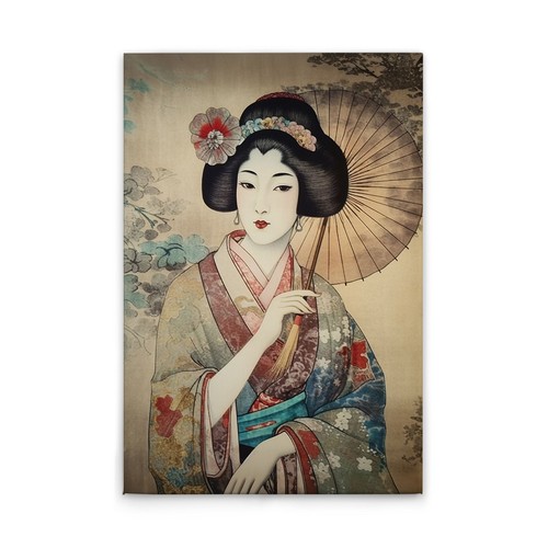 Tadessi leinwandbild geisha - leinwandbild,