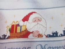 Stickvorlagen "Nikoläuse - Handtuchbordüren"  2 Kreuzstich-Motive/Bordüren