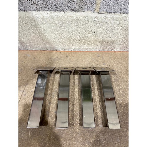 4er set edelstahl - set, stützbeine