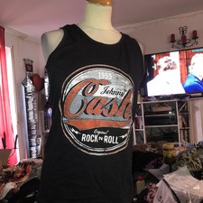 Johnny Cash T-Shirt Herren Damen Original Country Rock n Roll schwarz Tanktop S