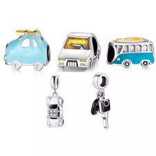 Charms Anhänger Silber 925 Bus Auto Schlüssel Auto Weihnachtsgeschenk für Frauen
