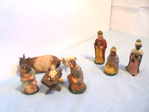 Antike krippenfiguren - 8,