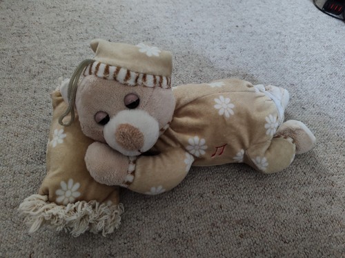Plüschtier schlafbär teddy - plüschtier,