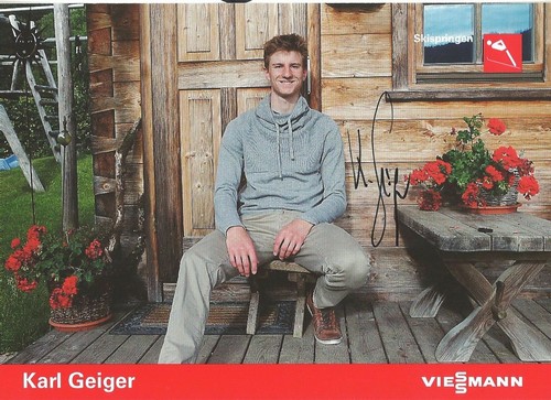 Autogramm karl geiger - autogramm,
