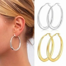 Stylische Creolen 925 Sterling