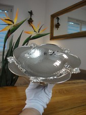 Luxus Obstschale Prunkschale Jugendstil Schale Silber Konfektschale Antik Edel