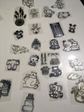 23 Stempel Set einfach zu reinigen, Wiederverwendbar Clear Stamps Transparent 