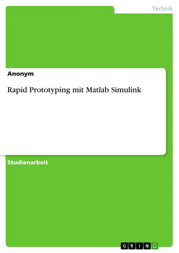 Rapid prototyping mit - prototyping, matlab