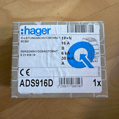 Hager rcbo n b16 30 - hager,